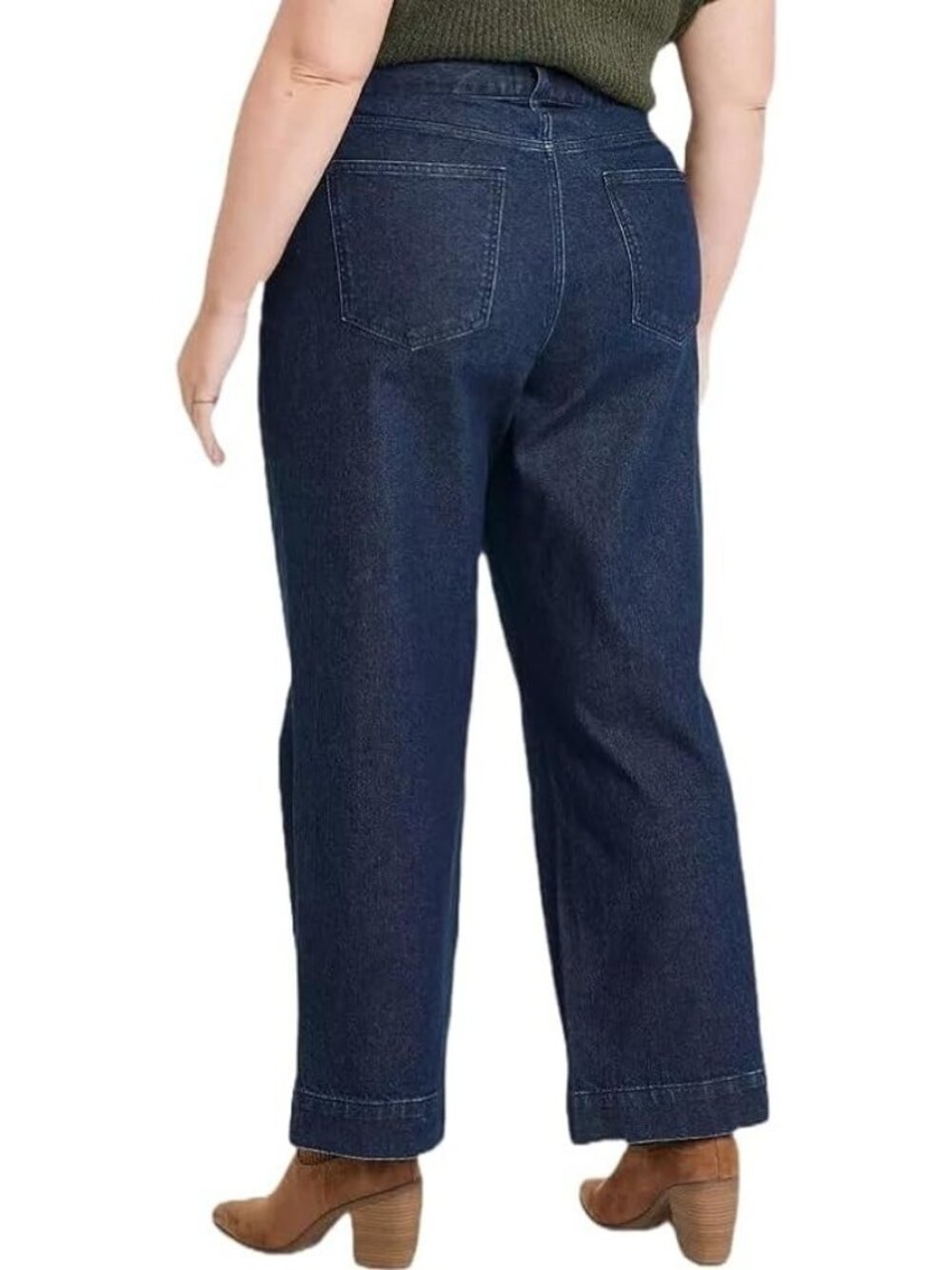 Women's High Rise Wide Leg Jeans Universal Thread Plus Size 26 Dark Blue Wash - Picture 2 of 6